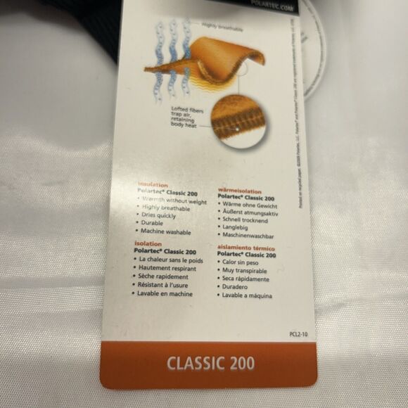 Polortec Classic 200 Black Fleece Fingerless Gloves Convertible Mittens 3-4 XL - Picture 6 of 6